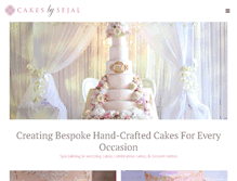 Tablet Screenshot of cakesbysejal.com